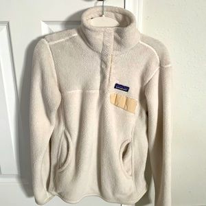 Women’s Patagonia Re-Tool Snap-T Fleece Polartec Thermal Pro Cream. Size S.